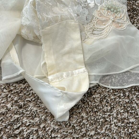 Victoria’s Secret Gold Label Sexy White Wedding Lace Teddy Beads Nightie NWT - Picture 4 of 15